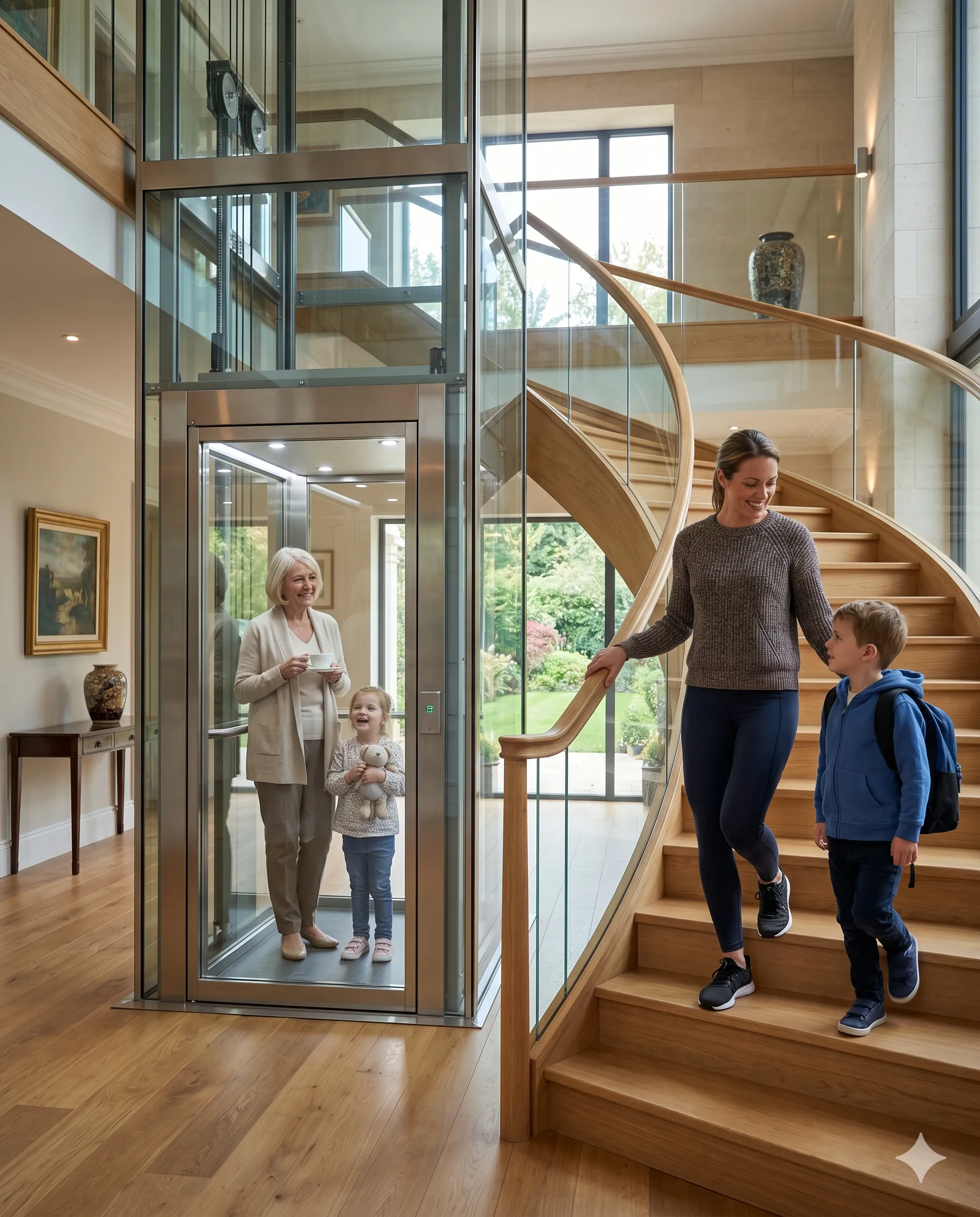 Staircase fatigue versus duplex home lift convenience